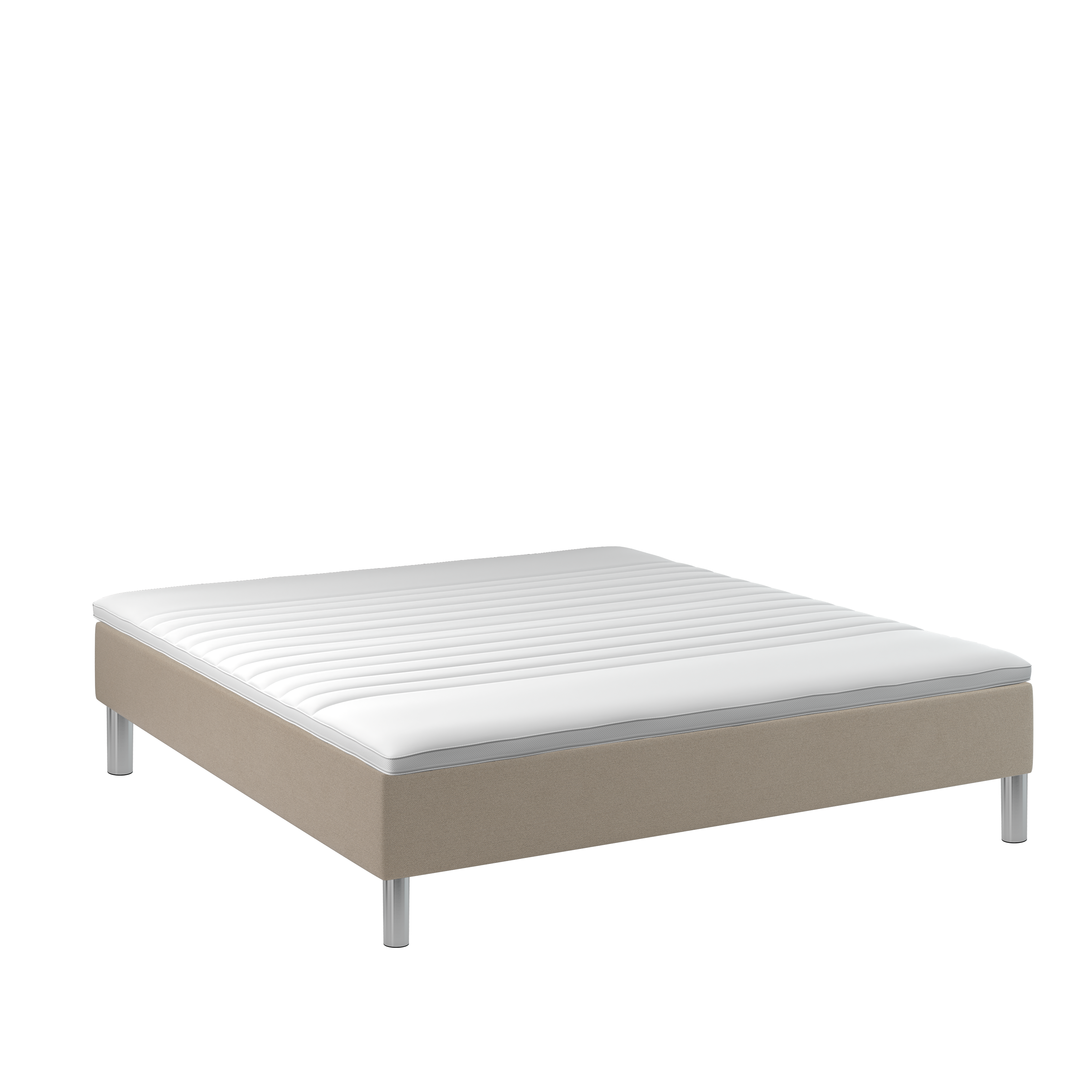 BOBOhome Tidur boxmadrass inkl. bäddmadrass, 180x200, heltäckande - sandfärgad Fast (80-100 kg) Medium