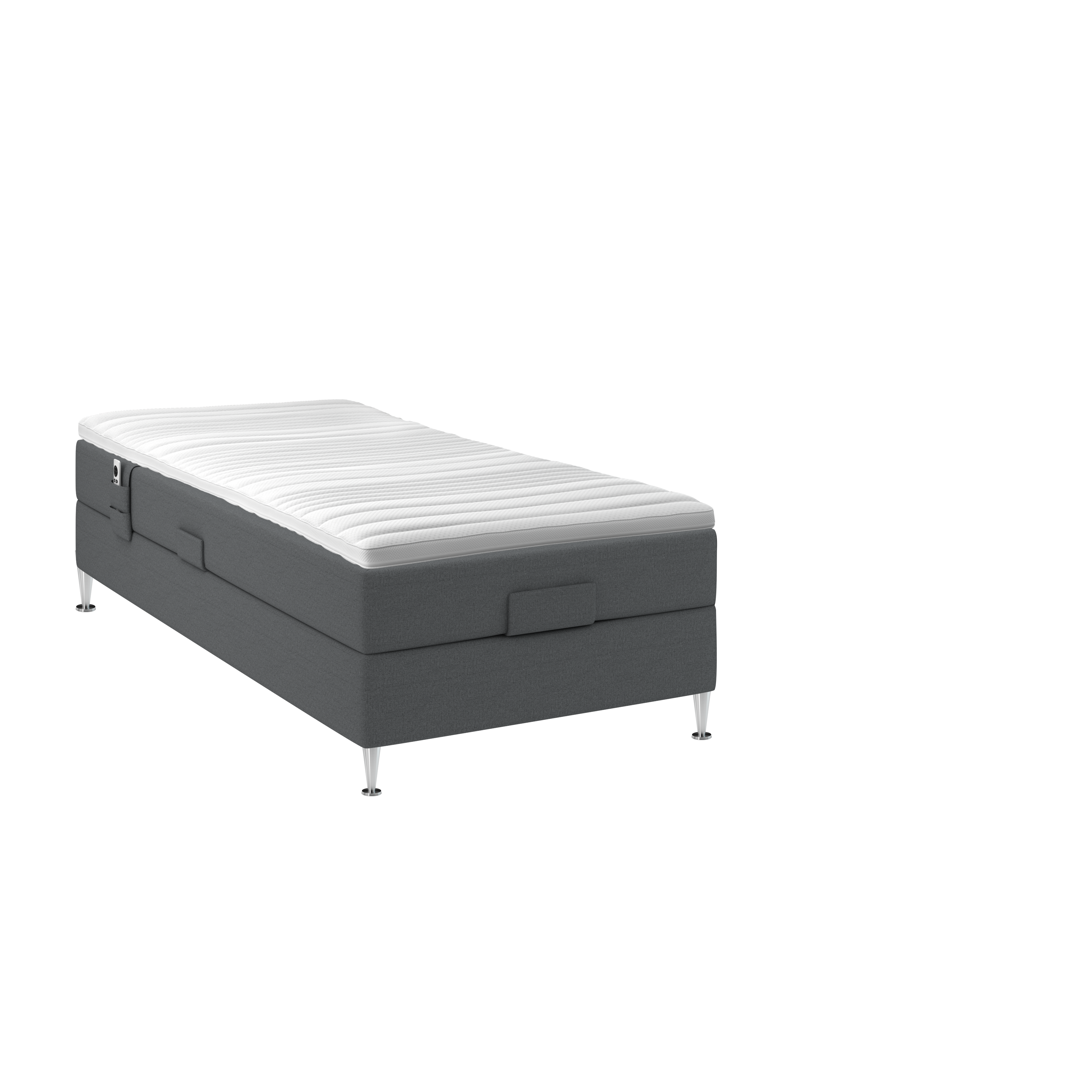 BOBOhome Tidur+ höjdsäng inkl. bäddmadrass, 90x200 - antracit