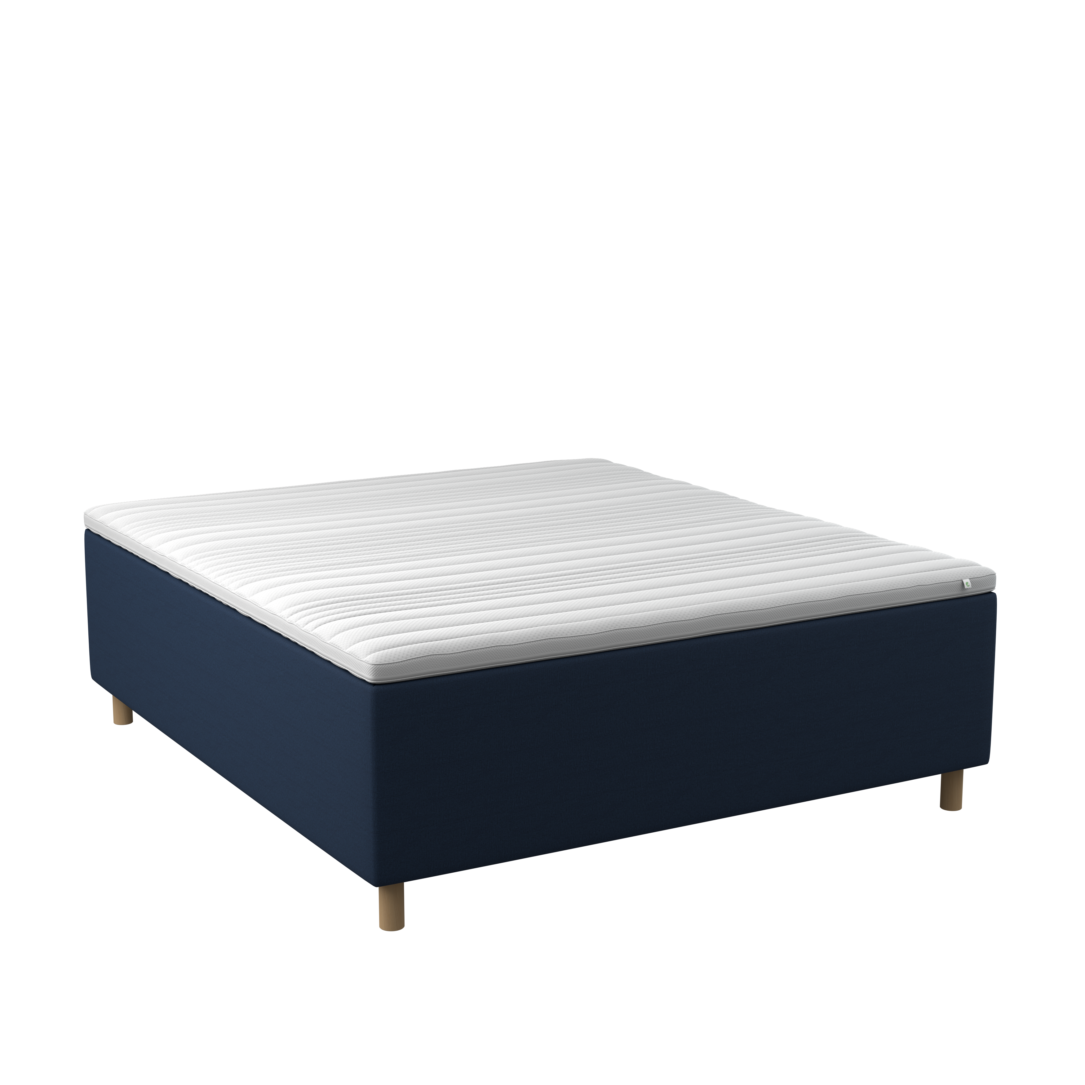 BOBOhome Tidur+ kontinentalsäng inkl. bäddmadrass, 180x200 - blå Medium (under 80 kg) Medium