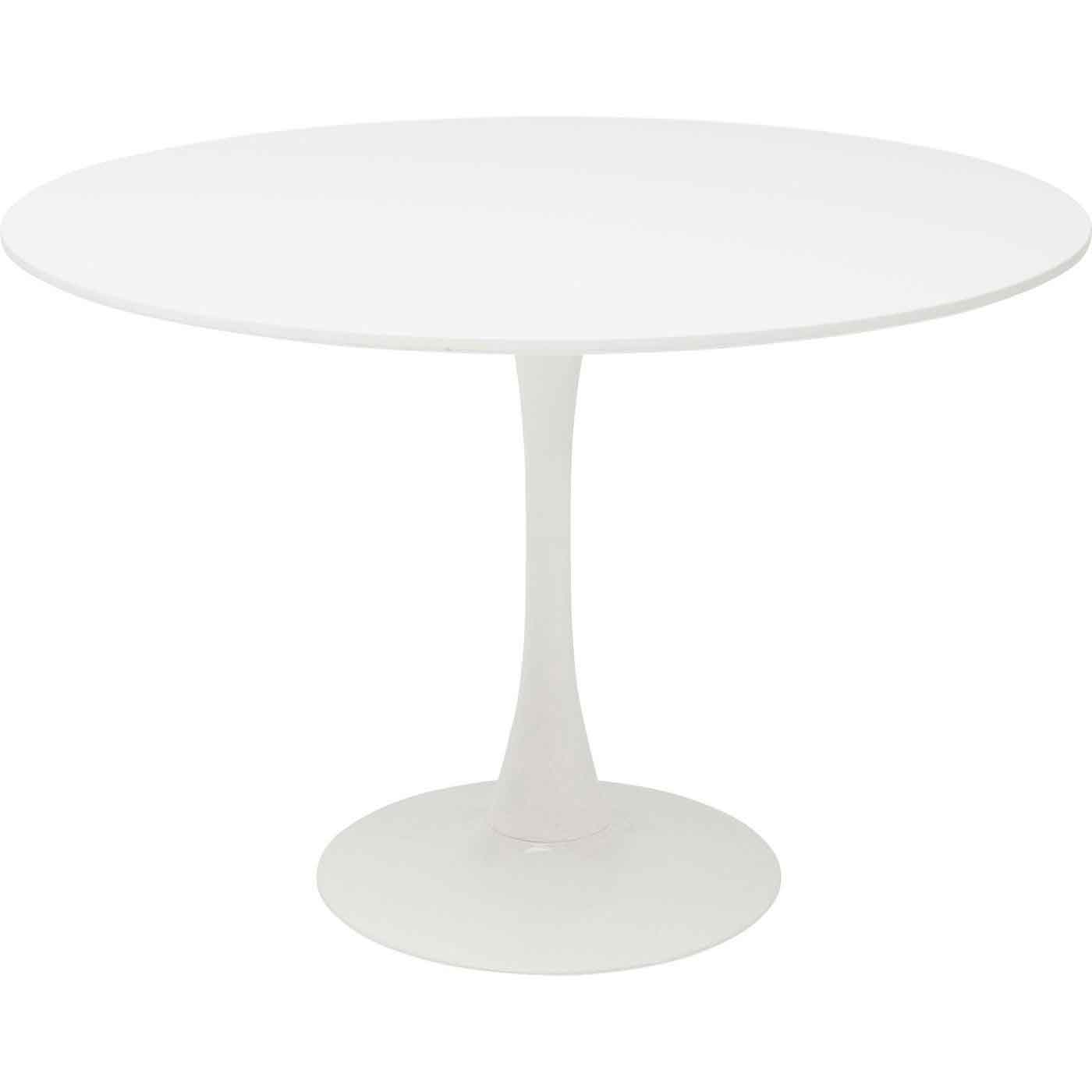 KARE DESIGN Schickeria matbord, runt - vit MDF och vitt stål (ÃƒËœ110)