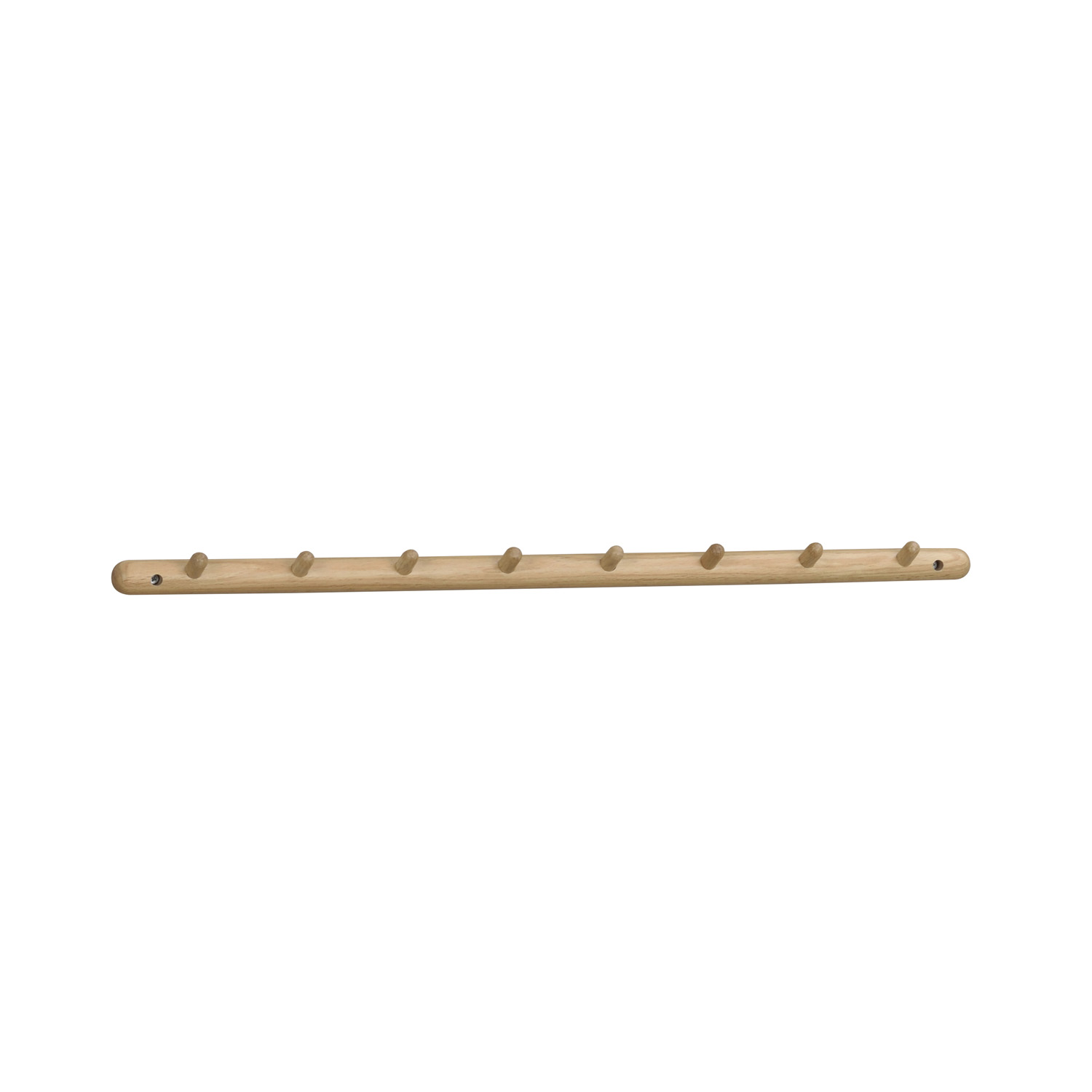ROWICO rektangulär Milford klädhängare med 8 krokar - naturlig ek (80cm)