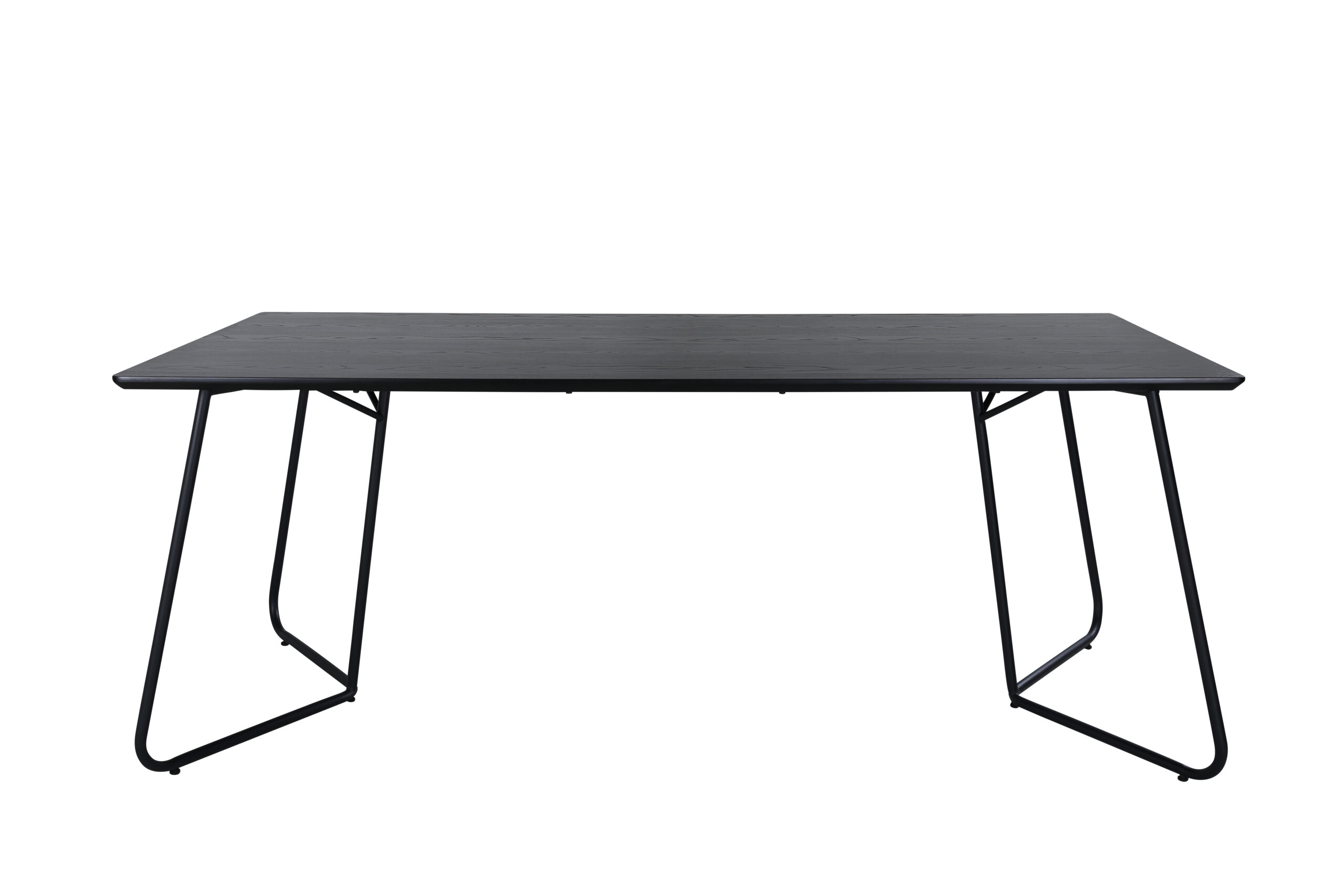 VENTURE DESIGN Pippi matbord, rektangulärt - svart faner och svart stål (190x90)